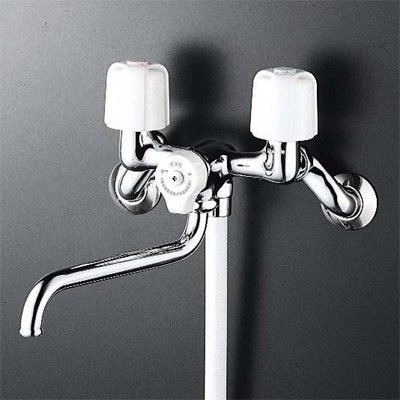 2ハンドルシャワー 混合水栓 KVK 送料込み価格！！ KVK 2ハンドル混合栓(寒冷地用) KM13N2WZ (水栓金具) 価格比較